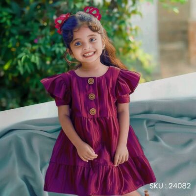 Sublime Serenity: Kids plain frock