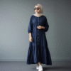 modest gown for office wear
