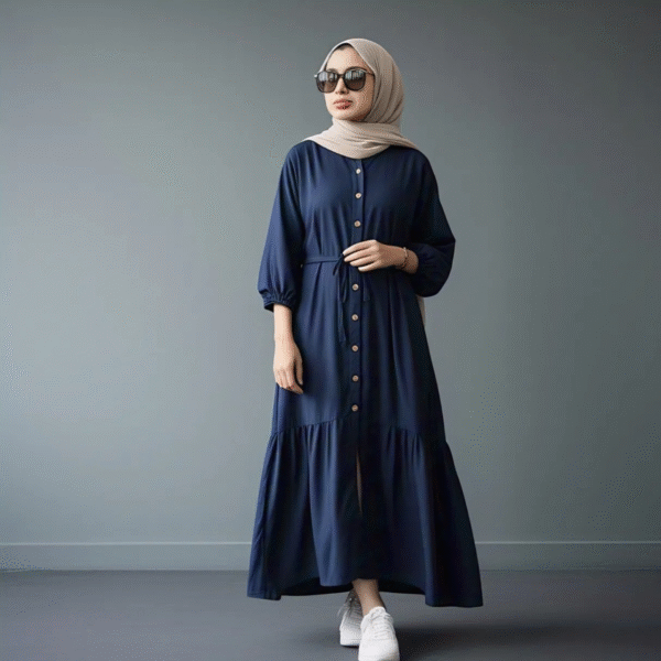 modest gown for office wear