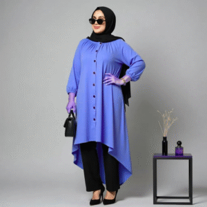 Hib Modest Full-Cover Top for Curvy Women – Elegant, Comfortable & Hijab-Friendly Design